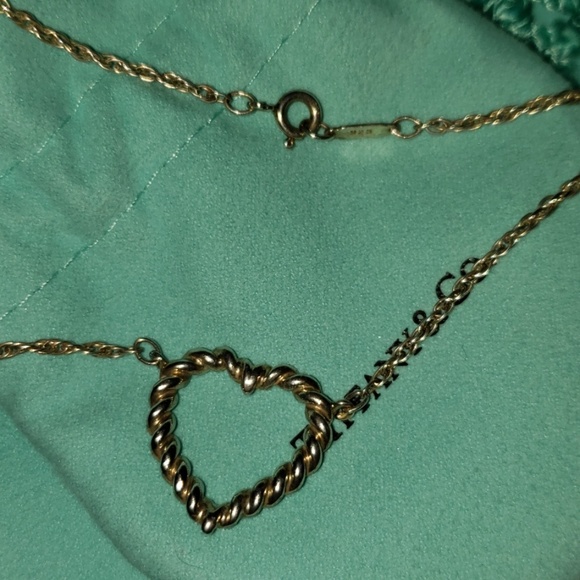 Tiffany & Co. Jewelry - TIFFANY "TWIST ROPE" HEART NECKLACE